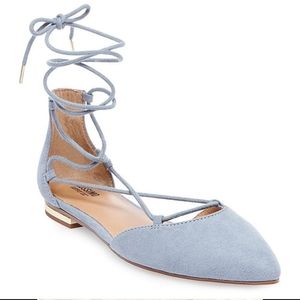 Mossimo lace up gladiator pointed toe flats